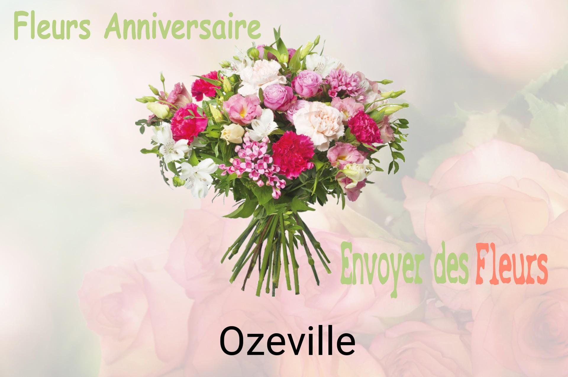 Bouquet de fleurs d’anniversaire livré à Ozeville
